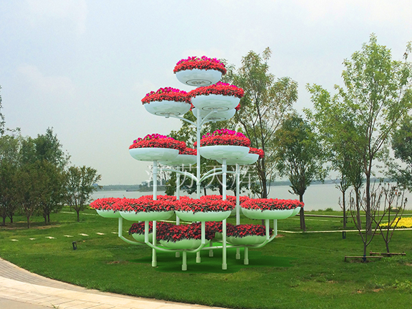 公园景观大型花架